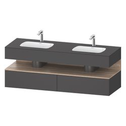 Duravit Qatego Einbauwaschtisch, Konsolen-WT-unterbau 550x1600x600mm Eiche Mar... DURAVIT-QA4797055490000 4067116189858 (Abb. 1)