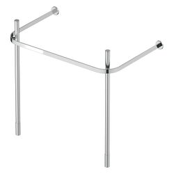 Duravit Happy D.2 Metallkonsole 491x773x750-800mm variabel, Chrom poliert, bodenste... DURAVIT-0030771000 4021534923289 (Abb. 1)