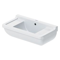 Duravit Starck 3 Handwaschbecken 260x500x160mm, Weiß HG, WonderGliss, Rechteckig, ... DURAVIT-07515000001 4021534223525 (Abb. 1)