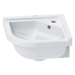 Duravit Starck 3 Eck-Handwaschbecken 380x430x160mm, Weiß Hochglanz, WonderGliss, Q... DURAVIT-07524400001 4021534223600 (Abb. 1)