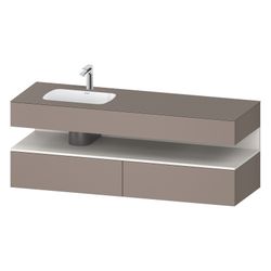 Duravit Qatego Einbauwaschtisch mit Konsolenwaschtischunterbau 500x1600x600mm ... DURAVIT-QA4795084430010 4067116199031 (Abb. 1)