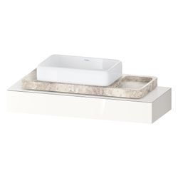 Duravit Qatego Konsole 480x1200-2000x170mm, 1 Ausschnitt/Waschplatz, Weiß Hoch... DURAVIT-QA4699022220000 4067116204636 (Abb. 1)
