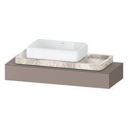 Duravit Qatego Konsole 480x1200-2000x170mm, 1 Ausschnitt/Waschplatz, Basalt Ma... DURAVIT-QA4699043430000 4067116204643 (Abb. 1)