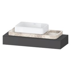 Duravit Qatego Konsole 480x1200-2000x170mm, 1 Ausschnitt/Waschplatz, Graphit M... DURAVIT-QA4699049490000 4067116204650 (Abb. 1)