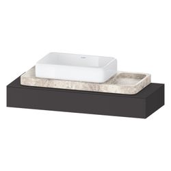 Duravit Qatego Konsole 480x1200-2000x170mm, 1 Ausschnitt/Waschplatz, Graphit S... DURAVIT-QA4699080800000 4067116204674 (Abb. 1)