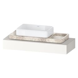 Duravit Qatego Konsole 480x1200-2000x170mm, 1 Ausschnitt/Waschplatz, Weiß SM, ... DURAVIT-QA4699084840000 4067116204698 (Abb. 1)