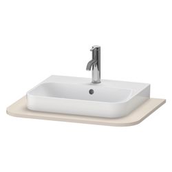 Duravit Happy D.2 Konsole 480x650x16mm, 1 Ausschnitt/Waschplatz, Taupe SM, ohne Ko... DURAVIT-HP031B08383 4067116018974 (Abb. 1)