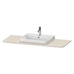 Duravit Happy D.2 Konsole 550x1300x16mm, 1 Ausschnitt/Waschplatz, Taupe SM, ohne K... DURAVIT-HP031KM8383 4067116022612 (Abb. 1)
