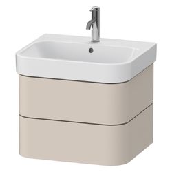 Duravit Happy D.2 Waschtischunterbau wandhäng. 490x575x415mm, Taupe SM, Griffl... DURAVIT-HP4385083830000 4067116019643 (Abb. 1)