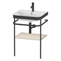 Duravit Happy D.2 Waschtisch-Set C-bonded Metallkonsole Dekor 490x575x850mm, Taupe... DURAVIT-HP4735O8383 4067116019476 (Abb. 1)