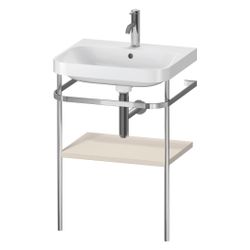 Duravit Happy D.2 Waschtisch-Set C-shaped Metallkonsole 490x575x850mm, Taupe SM, m... DURAVIT-HP4835O8383 4067116019568 (Abb. 1)