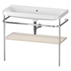 Duravit Happy D.2 Waschtisch-Set C-shaped Metallkonsole 490x975x850mm, Weiß SM, mi... DURAVIT-HP4838N8383 4067116019612 (Abb. 1)
