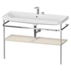 Duravit Happy D.2 Waschtisch-Set C-shaped Metallkonsole 490x1175x850mm, Taupe ... DURAVIT-HP4839E83830000 4067116020410 (Abb. 1)