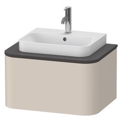 Duravit Happy D.2 Konsolenwaschtischunterbau wandh. 480x650x354mm Taupe SM, ohne K... DURAVIT-HP494008383 4067116022629 (Abb. 1)