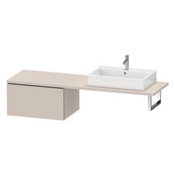 Duravit L-Cube Unterschrank für Konsole Dekor, 547x720x400mm, 1 Auszug, Taupe SM, ... DURAVIT-LC585408383 4067116009842 (Abb. 1)