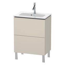 Duravit L-Cube Waschtischunterbau bodenstehend 391x620x704mm Taupe SM, Grifflos, 2... DURAVIT-LC667308383 4067116009798 (Abb. 1)