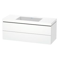 Duravit L-Cube Waschtisch-Set C-bonded wh Dekor, 480x1200x500mm, Weiß SM, 2 Schubk... DURAVIT-LC6929N8484 4067116015492 (Abb. 1)