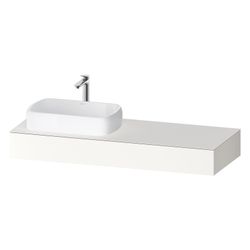Duravit Qatego Konsole 550x1400x170mm, 1 Ausschnitt/Waschplatz, Weiß SM, ohne ... DURAVIT-QA4803084840000 4067116258714 (Abb. 1)