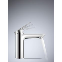 Duravit Wave Einhebel-Waschtischmischer M, Chrom, 5l/min, Hebelgriff, Ausladung 1... DURAVIT-WA1020002010 4067116105261 (Abb. 1)