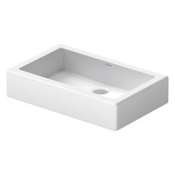 Duravit Vero Aufsatzbecken 600mm, Weiß Hochglanz, Rechteckig, ohne Überlauf und HLB... DURAVIT-0455600000 4021534217272 (Abb. 1)