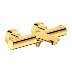 Duravit Wave Wannenthermostat Aufputz, Gold poliert, Ausladung 198mm, 18l/min, S-... DURAVIT-WA5220000034 4067116105803 (Abb. 1)