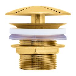 Duravit Universal Schaftventil, Gold poliert, Waschtisch ohne ÜL Höhe 50mm, Messing... DURAVIT-0050243400 4067116087109 (Abb. 1)