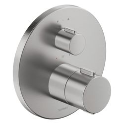 Duravit Thermostatarmaturen Thermostat Unterputz, 2 Verbraucher, Edelstahl gebürs... DURAVIT-TH4200014070 4067116316452 (Abb. 1)