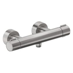 Duravit Thermostatarmaturen Brausethermostat Aufputz, Edelstahl gebürstet, S-Ansc... DURAVIT-TH4220000070 4067116113648 (Abb. 1)