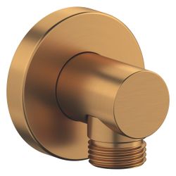 Duravit Wandanschlussbogen 55x80mm, Rund, Bronze gebürstet, Rosette rund, Rückflu... DURAVIT-UV0630008004 4067116113976 (Abb. 1)