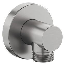 Duravit Wandanschlussbogen 55x80mm, Rund, Edelstahl gebürstet, Rosette rund, Rück... DURAVIT-UV0630008070 4067116113952 (Abb. 1)