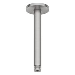Duravit Brausearm Länge 200mm Deckemontage Rosette rund, Edelstahl gebürstet... DURAVIT-UV0670025070 4067116114041 (Abb. 1)