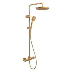 Duravit Shower Systems Duschsystem Bronze gebürstet, Thermostat, Kopfbrause 250mm... DURAVIT-TH4282008004 4067116316353 (Abb. 1)