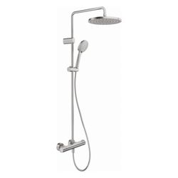Duravit Shower Systems Duschsystem Edelstahl gebürstet, Thermostat, Kopfbrause 25... DURAVIT-TH4282008070 4067116316346 (Abb. 1)