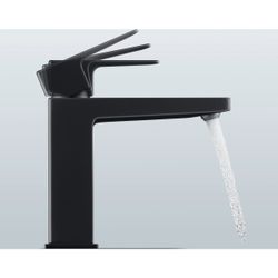 Duravit Manhattan Einhebel-Waschtischmischer M, Mattschwarz, 4,5l/min, Hebelgriff... DURAVIT-MH1020002046 4067116104745 (Abb. 1)