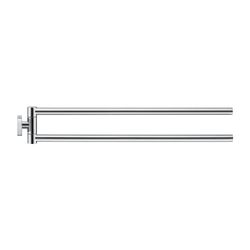 Duravit Karree Handtuchhalter 68x450x75mm, Chrom, Messing, 2 Arme, mit Befestigungs... DURAVIT-0099581000 4021534901133 (Abb. 1)
