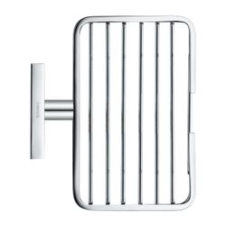 Duravit Karree Seifenschale 140x120x65mm, Chrom, Messing/Glas, wandhängend... DURAVIT-0099531000 4021534901201 (Abb. 1)