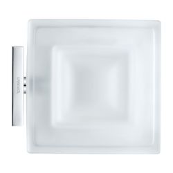Duravit Karree Seifenschale 115x122x50mm, Chrom/Mattweiß, Messing/Glas, wandhängend... DURAVIT-0099521000 4021534901096 (Abb. 1)