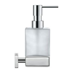 Duravit Karree Seifenspender 68x124x178mm, Chrom, Glas/Messing, 0,36l, wandhängend... DURAVIT-0099541000 4021534901102 (Abb. 1)