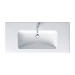 Duravit ME by Starck Waschtisch 490x1030x175mm WonderGliss Weiß Hochglanz, Rechtec... DURAVIT-23361000001 4053424021409 (Abb. 1)