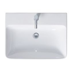 Duravit ME by Starck Waschtisch 490x650x180mm wandhäng., Weiß Hochglanz, Rechteckig... DURAVIT-2335650000 4021534966613 (Abb. 1)