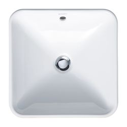 Duravit Design Classics Aufsatzbecken 420mm Weiß Hochglanz, Quadratisch, ohne HLB m... DURAVIT-0333420000 4021534333620 (Abb. 1)