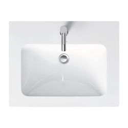 Duravit ME by Starck Waschtisch 490x630x180mm, Weiß Hochglanz, Rechteckig, 1 Waschp... DURAVIT-2336630000 4053424052014 (Abb. 1)