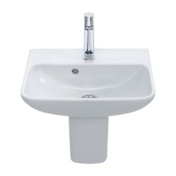 Duravit ME by Starck Halbsäule aus Keramik 280x165x280mm, Weiß Hochglanz, wandhänge... DURAVIT-0858410000 4021534988448 (Abb. 1)