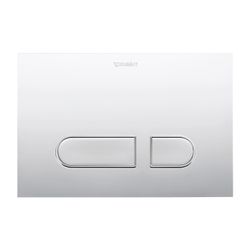 Duravit DuraSystem A1 Betätigungsplatte mechanisch für WC Dual Flush Aufgesetzt/F... DURAVIT-WD5001021000 4053424507309 (Abb. 1)