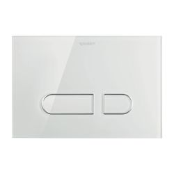 Duravit DuraSystem A1 Betätigungsplatte mechanisch für WC Dual Flush Aufgesetzt, ... DURAVIT-WD5002012000 4053424507316 (Abb. 1)
