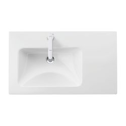 Duravit ME by Starck Waschtisch 490x830x180mm, Weiß Seidenmatt, Rechteckig, 1 Wasch... DURAVIT-2345833200 4053424893280 (Abb. 1)