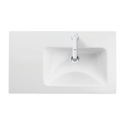 Duravit ME by Starck Waschtisch 490x830x180mm, Weiß Seidenmatt, Rechteckig, 1 Wasch... DURAVIT-2346833200 4053424893341 (Abb. 1)