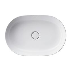 Duravit Luv Aufsatzbecken 600mm, Weiß Hochglanz, WonderGliss, DuraCeram, Oval, ohn... DURAVIT-03796000001 4053424177151 (Abb. 1)
