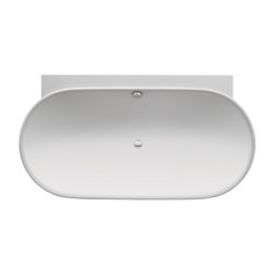 Duravit Luv Badewanne 610x950x1800mm, 252l, Mattweiß, Oval, Vorwand, 2 Rückens... DURAVIT-700433000000000 4053424180175 (Abb. 1)