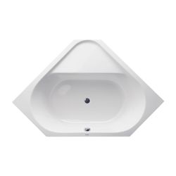 Duravit D-Code Badewanne 420x1400x1400mm, Weiß glänzend, Fünfeck, Einbau, 2 Rü... DURAVIT-700137000000000 4021534394287 (Abb. 1)